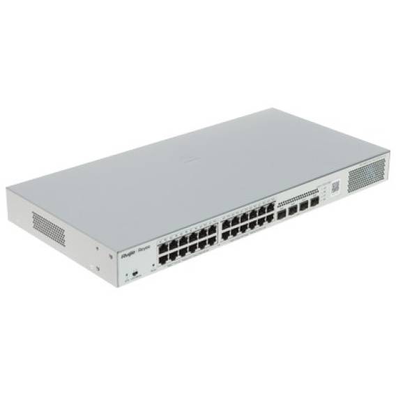 Obrázok pre Ruijie Networks RG-NBS3100-24GT4SFP-P-V2 síťový přepínač Řízený L2 Gigabit Ethernet (10/100/1000) Podpora napájení po Ethernetu (PoE) Metalická