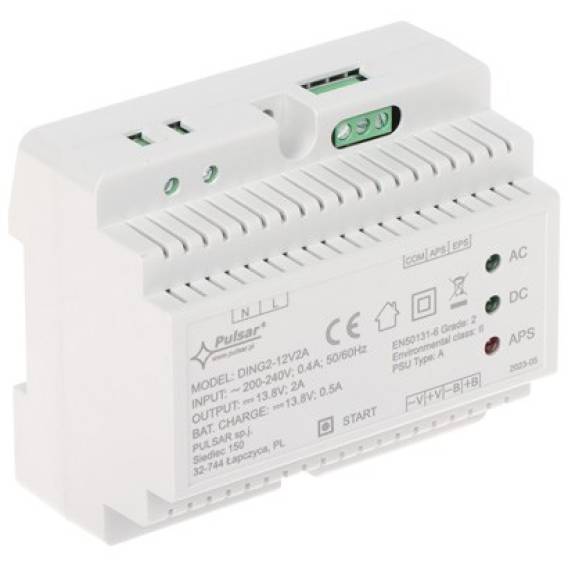 Obrázok pre DING2-12V2A DING2 13.8V/2A Switching Buffer Power Supply for DIN Rail Grade 2