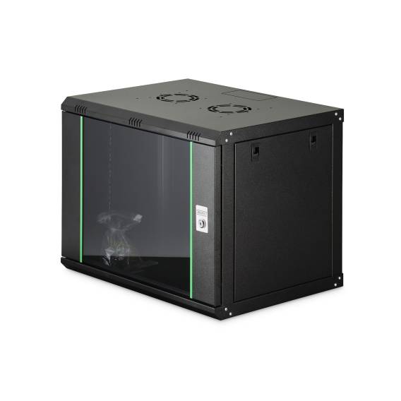 Obrázok pre Digitus DN-19 09-U-EC-SW rack 9U Nástěnný regál Černá