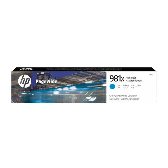 Obrázok pre HP 981X Azurová originální kazeta PageWide s vysokou výtěžností