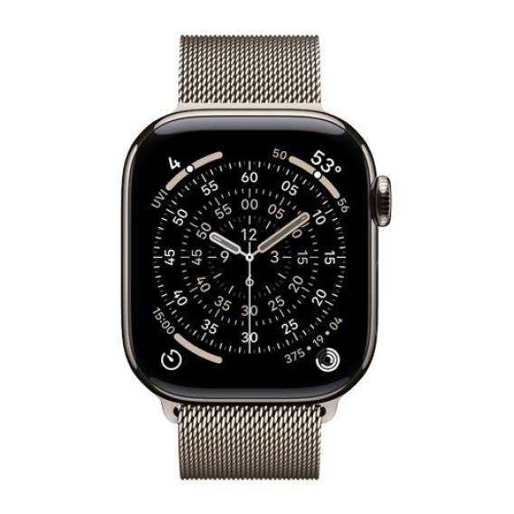 Obrázok pre Apple Watch Series 11 OLED 42 mm Digitální 374 x 446 px Dotyková obrazovka 5G Titanová Wi-Fi GPS