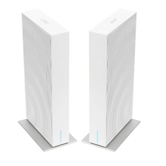 Obrázok pre Acer Wave 7, wifi 7 Mesh Router, EU plug, dual pack Dual-band (2.4GHz + 5GHz or 2.4GHz + 6GHz) Wi-Fi 7 (802.11be) 4