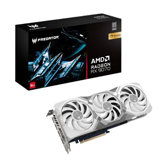 Obrázok pre Acer Predator BiFrost Radeon RX 9070 OC 16GB White edition AMD GDDR6