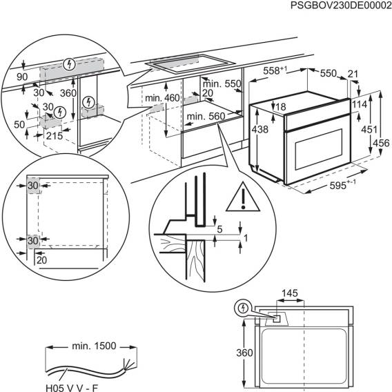 Obrázok pre Trouba ELECTROLUX LVL8E09Z