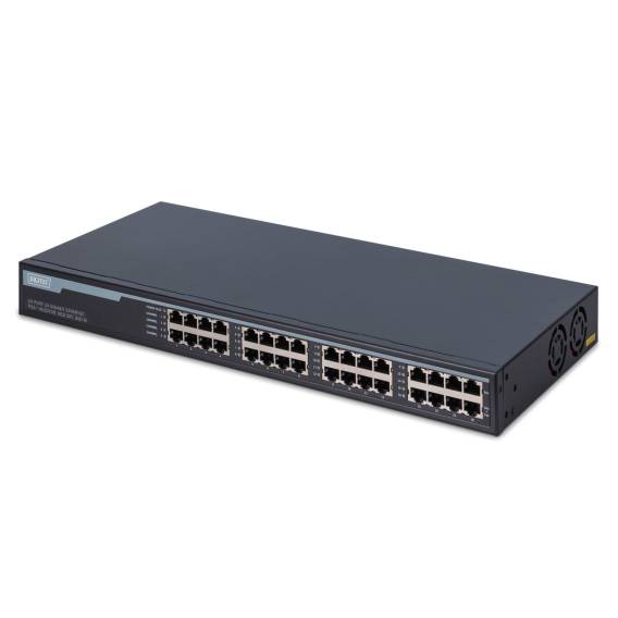 Obrázok pre Digitus DN-95116 síťový přepínač Gigabit Ethernet (10/100/1000) Podpora napájení po Ethernetu (PoE) 1U Šedá