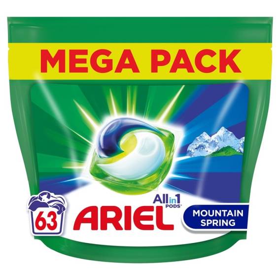 Obrázok pre Ariel Mountain Spring washing caps 63 pcs