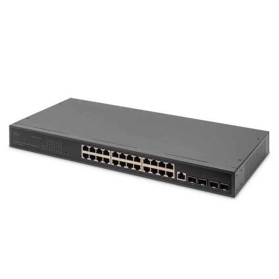 Obrázok pre Digitus DN-80223 síťový přepínač Řízený L3 Gigabit Ethernet (10/100/1000) 1U Černá