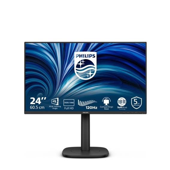 Obrázok pre Philips 3000 series 24B2N3200J/00 počítačový monitor 60,5 cm (23.8") 1920 x 1080 px Full HD LCD Černá