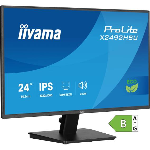 Obrázok pre iiyama ProLite X2492HSU-B1 počítačový monitor 60,5 cm (23.8") 1920 x 1080 px Full HD LED Černá