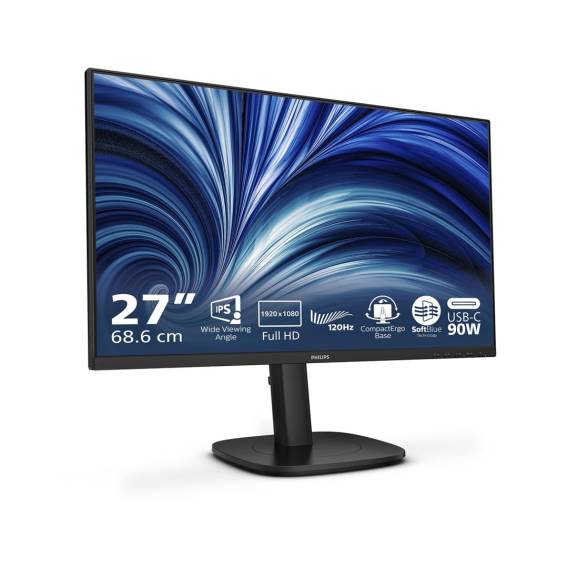 Obrázok pre Philips 3000 series 24B2U3301/00 počítačový monitor 60,5 cm (23.8") 1920 x 1080 px Full HD LCD Černá
