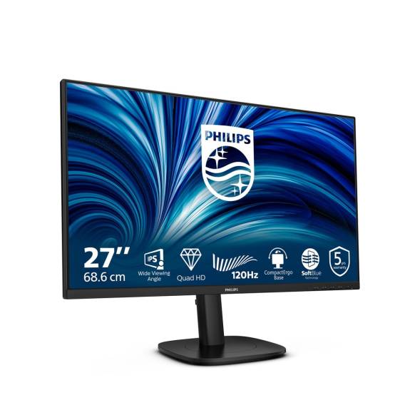 Obrázok pre Philips 27B2N3500J/00 počítačový monitor 68,6 cm (27") 2560 x 1440 px 2K LCD Černá