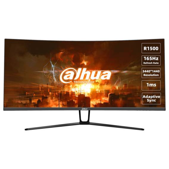 Obrázok pre Dahua Technology LM34-E330C počítačový monitor 86,4 cm (34") 3440 x 1440 px UltraWide Quad HD LCD Černá, Červená