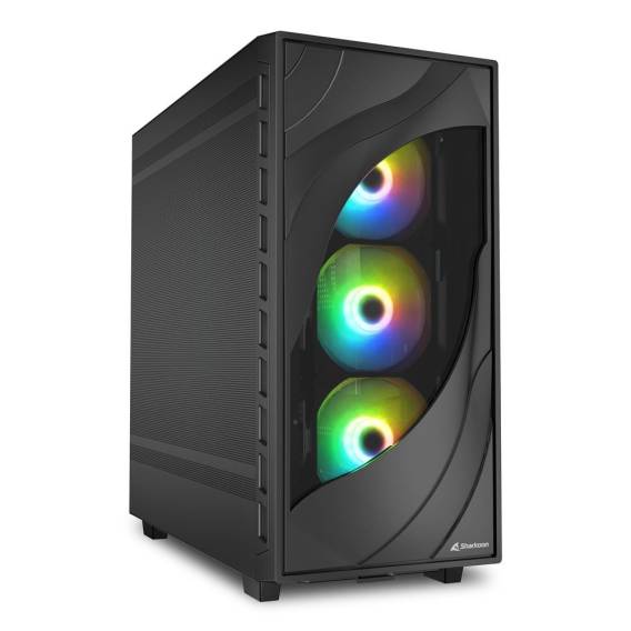Obrázok pre Sharkoon REBEL C80M RGB Midi Tower Černá
