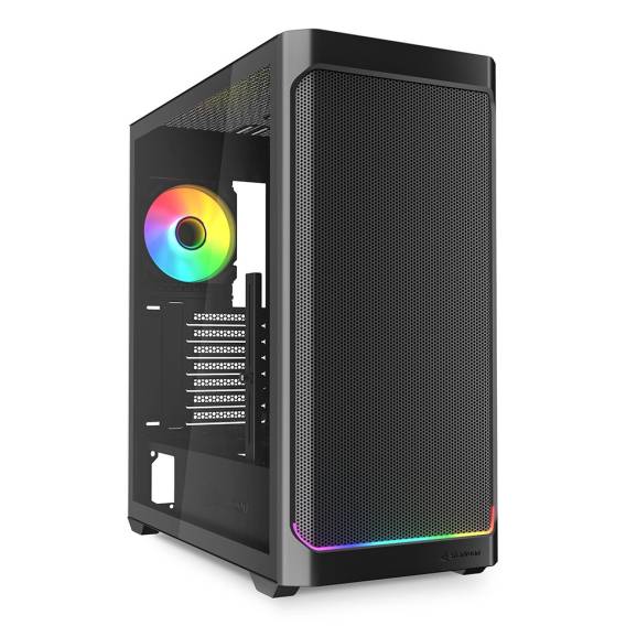 Obrázok pre Sharkoon AK4W RGB Strip Midi Tower Černá