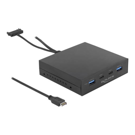 Obrázok pre DeLOCK 3.5″ USB 3.2 Gen 2 přední panel 2 x USB Type-C + 2 x USB Typ-A