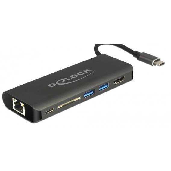 Obrázok pre DeLOCK 87721 dokovací stanice/replikátor portů USB 3.2 Gen 1 (3.1 Gen 1) Type-A Černá