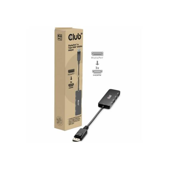 Obrázok pre CLUB3D CSV-7330 dokovací stanice/replikátor portů DisplayPort Černá