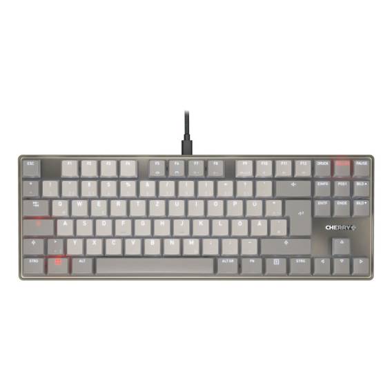 Obrázok pre CHERRY KC 500 MX LP TKL klávesnice Domov/kancelář USB QWERTZ Německý Šedá
