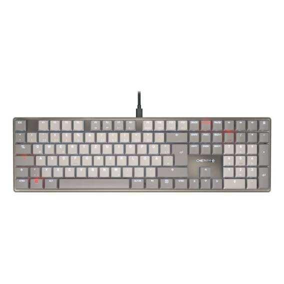 Obrázok pre CHERRY KC 500 MX LP klávesnice Domov/kancelář USB QWERTZ Německý Šedá