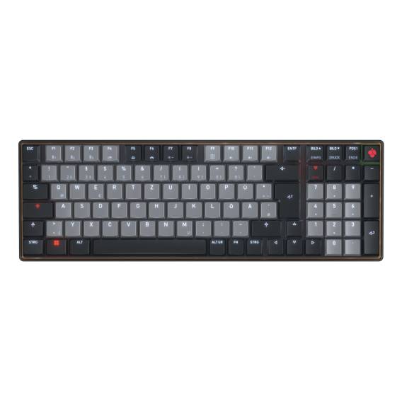 Obrázok pre CHERRY KW 550 MX LP klávesnice Domov/kancelář USB + Bluetooth QWERTZ Německý Černá