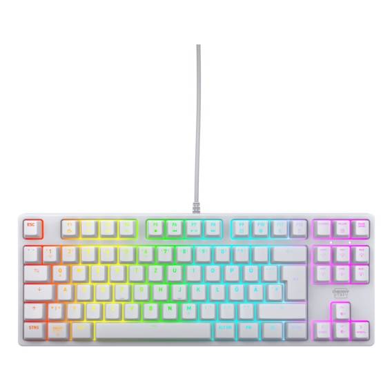 Obrázok pre CHERRY K4V2 TKL klávesnice Hraní USB QWERTZ Německý Bílá