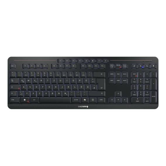 Obrázok pre CHERRY Stream keyboard ultimate klávesnice Domov/kancelář USB + RF Wireless + Bluetooth QWERTZ Německý Černá