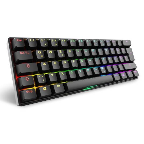 Obrázok pre Sharkoon 100065629 klávesnice Domácí USB QWERTZ Německý Černá