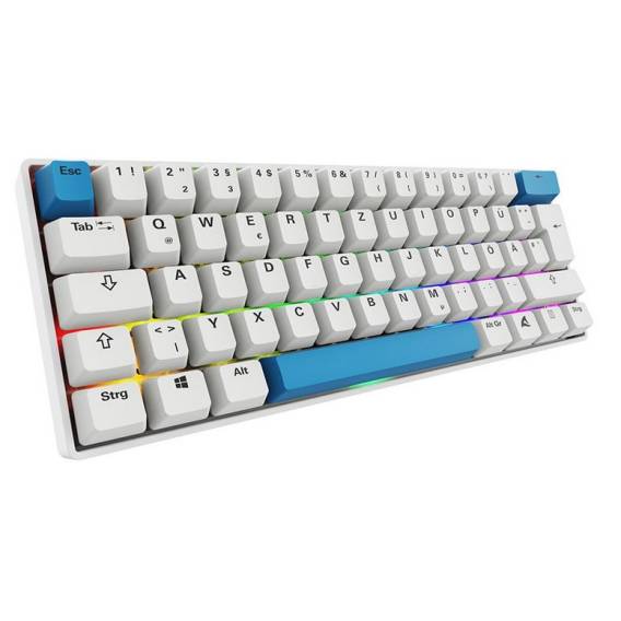 Obrázok pre Sharkoon SGK50 S4 klávesnice Domácí USB QWERTZ Německý Bílá
