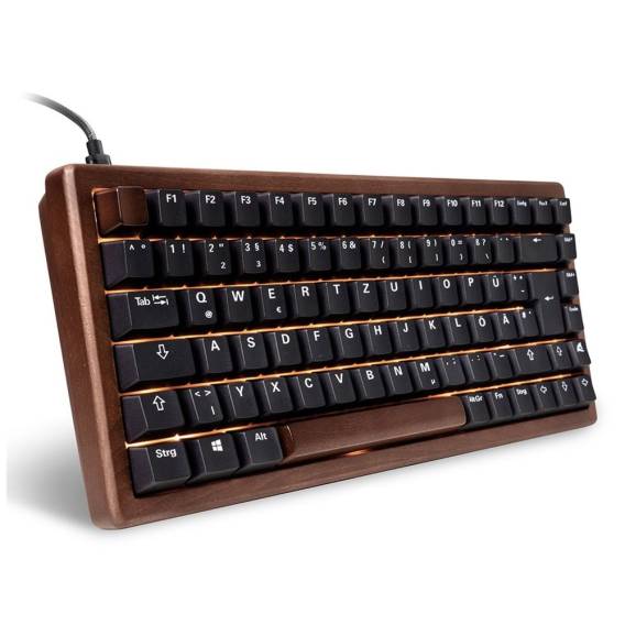 Obrázok pre Sharkoon 100068081 klávesnice Domácí USB QWERTZ Německý Černá, Dřevo