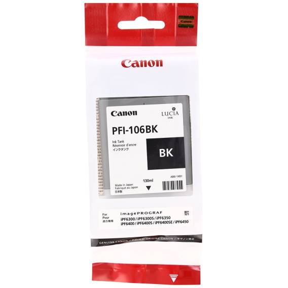 Obrázok pre Canon PFI-106 BK inkoustová náplň 1 kusů Originální Černá fotografická
