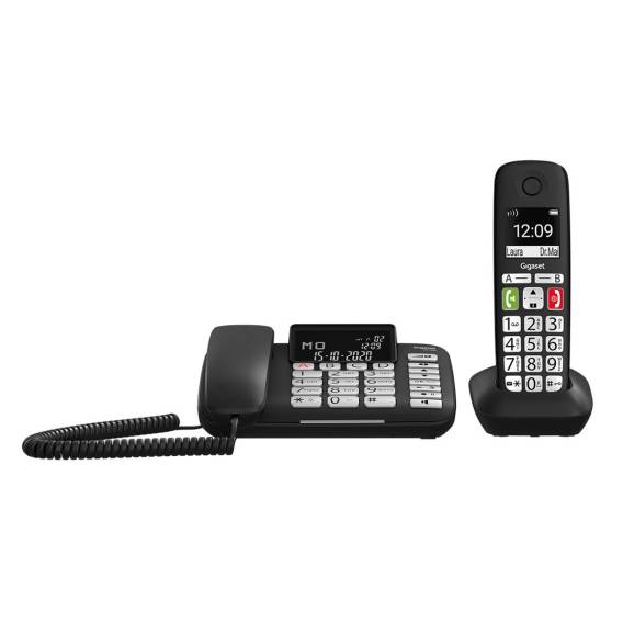 Obrázok pre Gigaset DL780 Plus Analog/DECT telefon Identifikace volajícího Černá