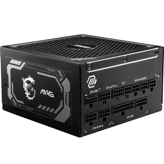 Obrázok pre MSI MAG A1000GL PCIE5 napájecí zdroj 1000 W 24-pin ATX ATX Černá