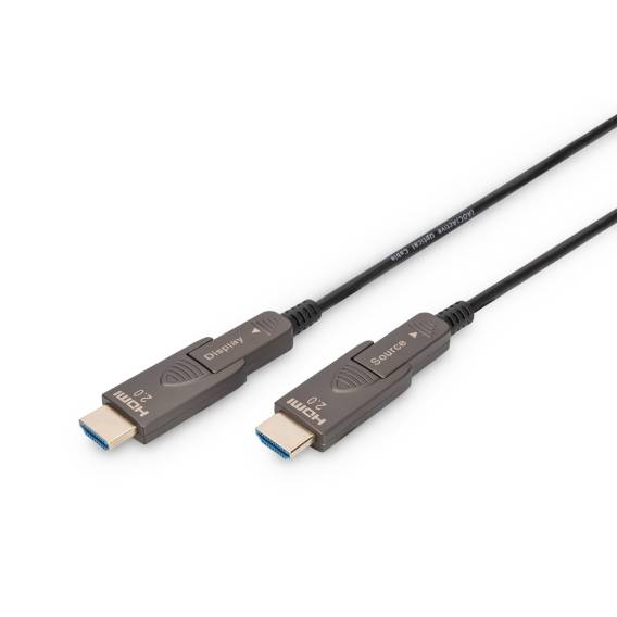 Obrázok pre Digitus AK-330127-200-S HDMI kabel 20 m HDMI Typ D (micro) Černá