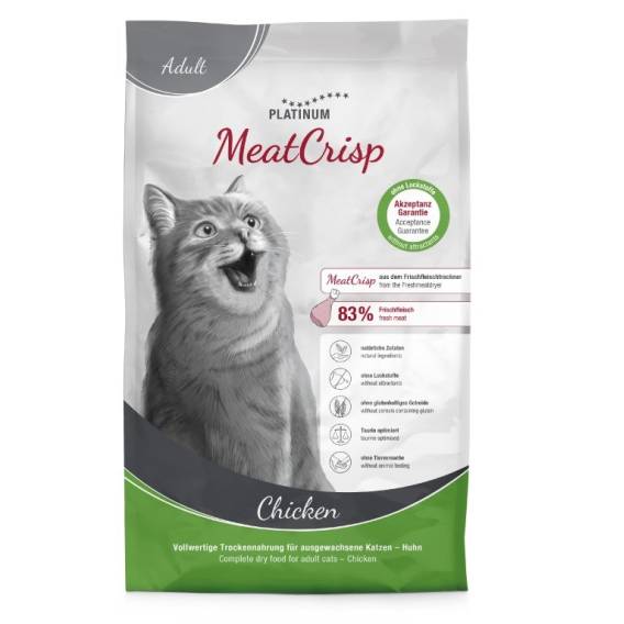 Obrázok pre PLATINUM MeatCrisp Adult Chicken - suché krmivo pro kočky - 3kg