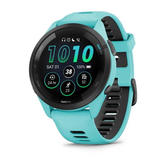 Obrázok pre Garmin Forerunner 265 3,3 cm (1.3") AMOLED 46 mm Digitální 416 x 416 px Dotyková obrazovka Černá, Modrá Wi-Fi GPS