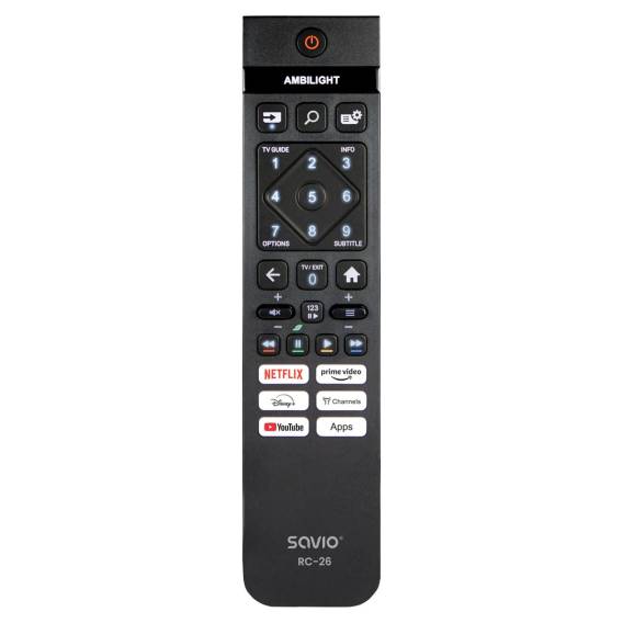 Obrázok pre Savio RC-26 dálkové ovládání IR Wireless TV Tlačítka