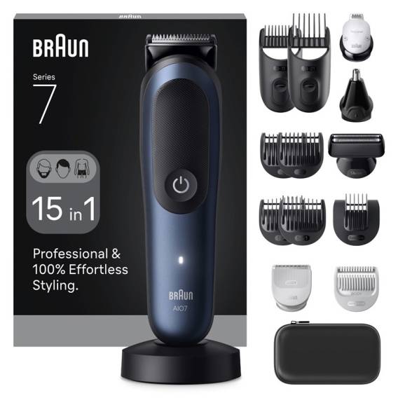 Obrázok pre Braun 80789909 zastřihovač vousů a vlasů Tmavě modrá 21 Lithium-ion (Li-ion)