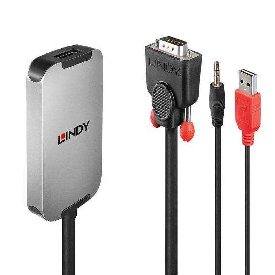 Obrázok pre Lindy 38296 adaptér k video kabelům Černá, Bílá