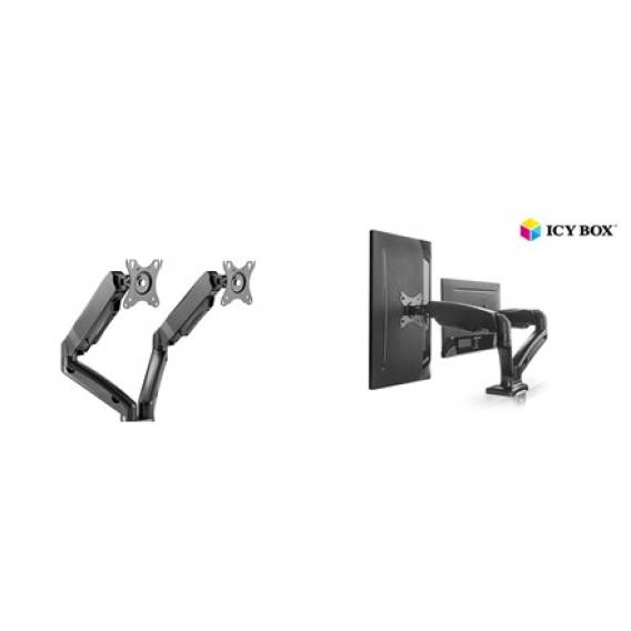 Obrázok pre ICY BOX IB-MS304-T 68,6 cm (27") Stůl Černá
