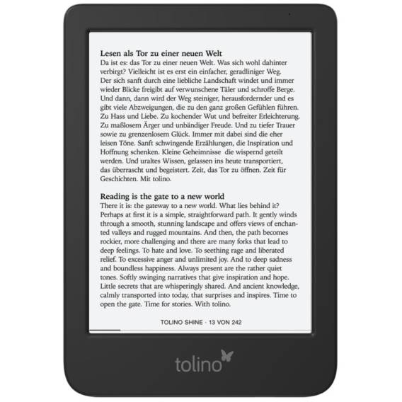 Obrázok pre Tolino shine 5 čtečka elektronických knih Dotyková obrazovka 16 GB Wi-Fi Černá