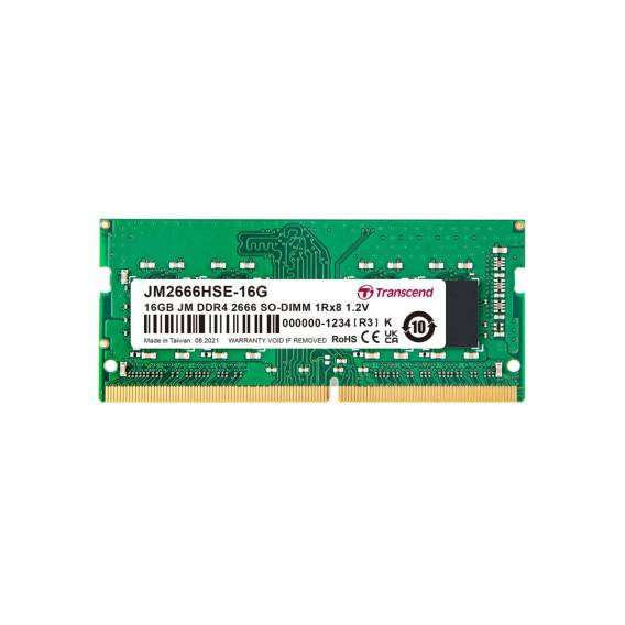 Obrázok pre Transcend JetRam JM2666HSB-16G paměťový modul 16 GB 1 x 16 GB DDR4 260-pin SO-DIMM