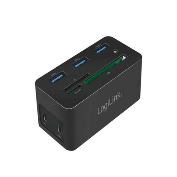 Obrázok pre LogiLink UA0370 dokovací stanice/replikátor portů Kabel USB 3.2 Gen 1 (3.1 Gen 1) Type-C Černá