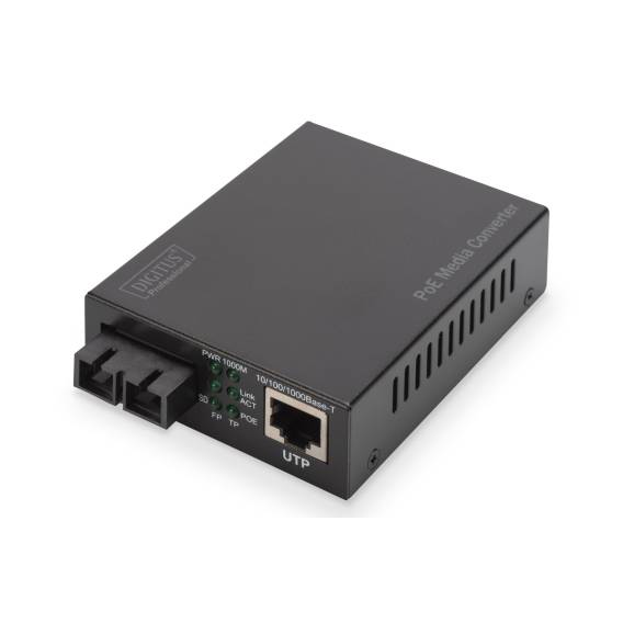 Obrázok pre Digitus DN-82160 konvertor síťové kabeláže 1000 Mbit/s 1310 nm Jednovidové Černá