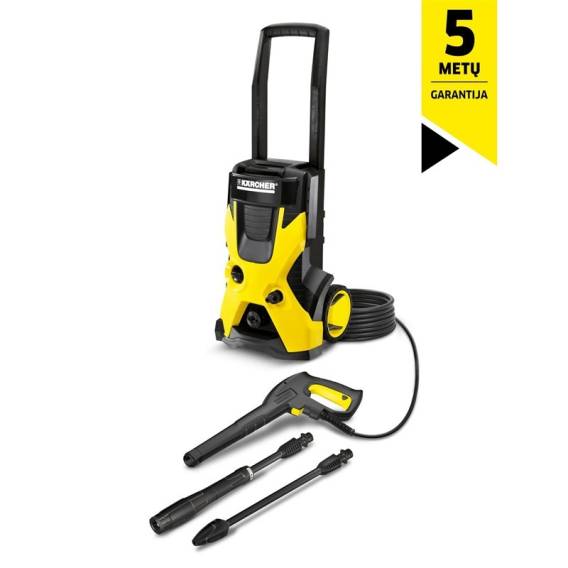 Obrázok pre Kärcher K 5 BASIC tlaková myčka Napřímený Elektrický 500 l/h 2100 W Černá, Bílá, Žlutá