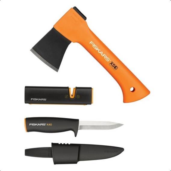 Obrázok pre CAMPING SET: X5 AXE + KNIFE + SHARPENER