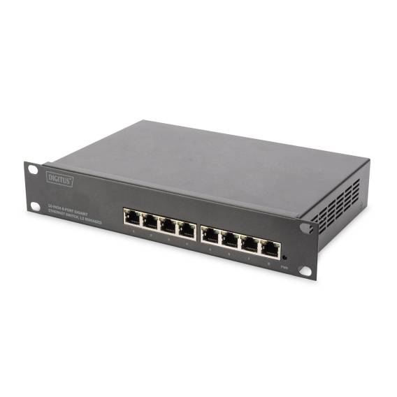 Obrázok pre Digitus DN-80117 síťový přepínač Řízený L2+ Gigabit Ethernet (10/100/1000) Černá