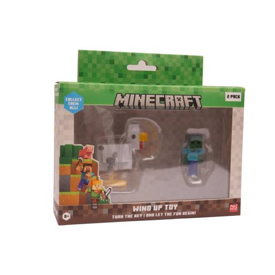 Obrázok pre MINECRAFT S2 3D WIND-UP TOY - CHICKEN & JOCKEY