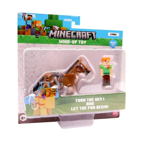 Obrázok pre MINECRAFT S2 3D WIND-UP TOY - ALEX & HORSE