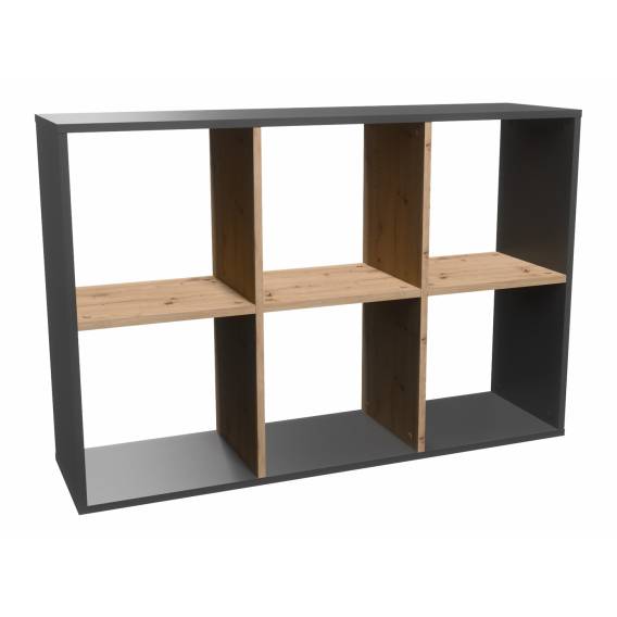 Obrázok pre Topeshop MALAX 2X3 ANT/ART knihovna do obývacího pokoje