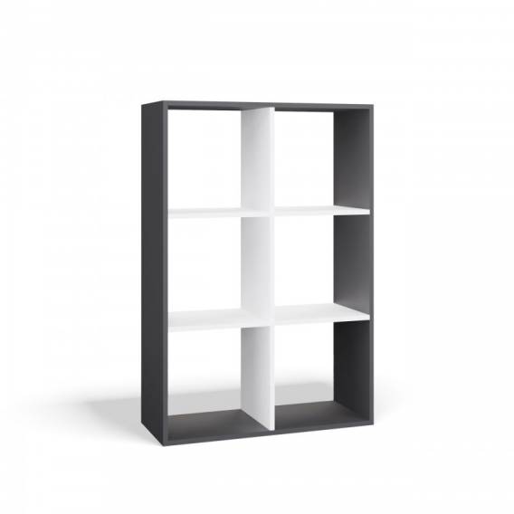 Obrázok pre REGÁL MALAX 2X3 ANTRACIT/BÍLÁ